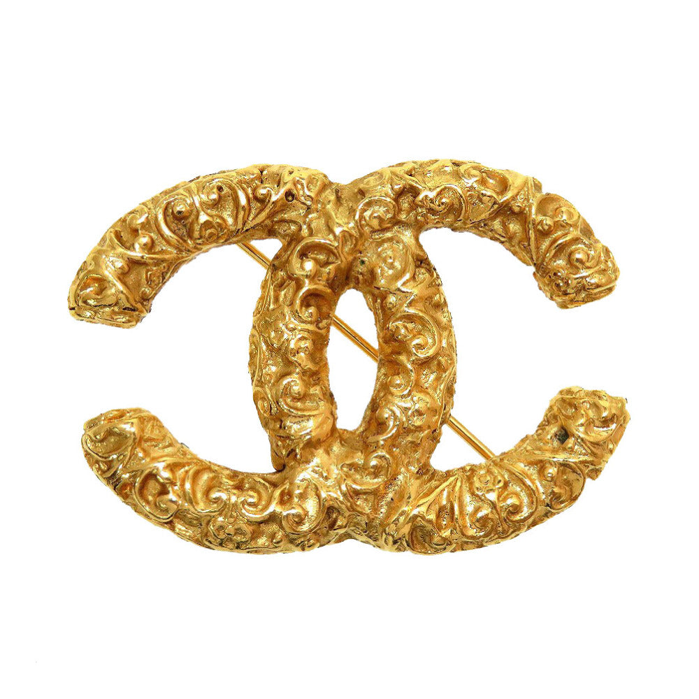 CHANEL Brooch metal gold COCO Mark Lava unisex(Unisex)