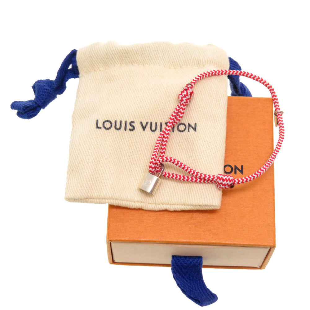 LOUIS VUITTON bracelet Q95705 Silver925, Cotton Red Cadena Brasserie Silver Lockit Sophie Turner Women