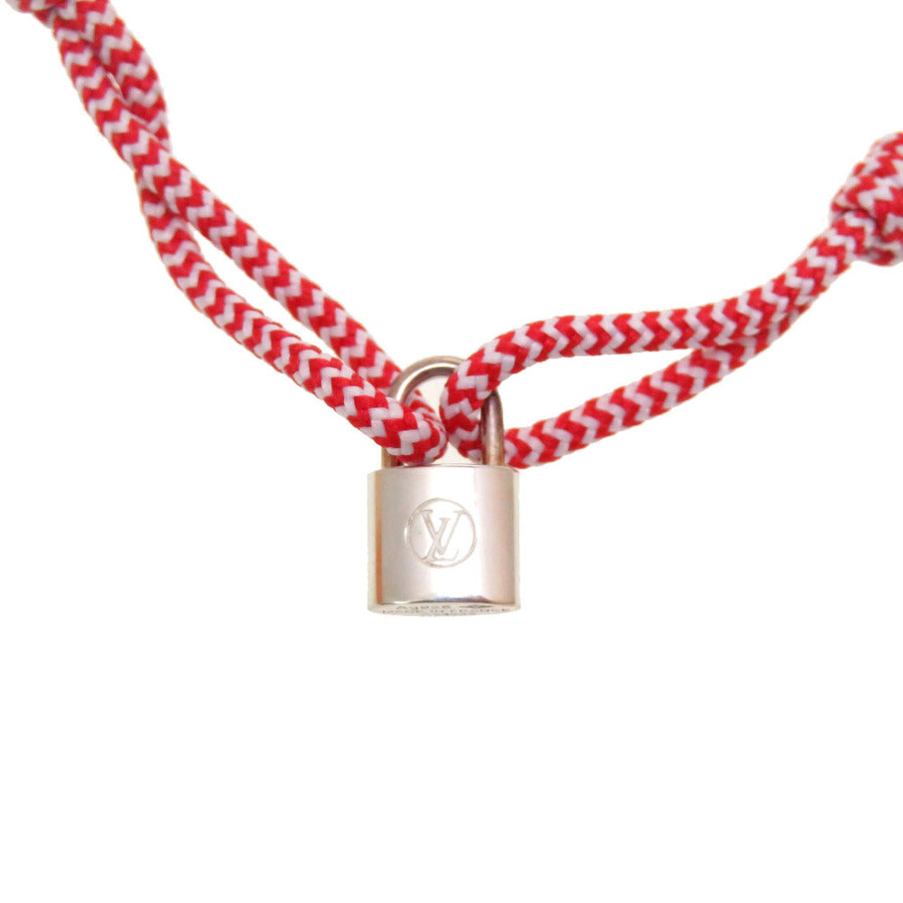 LOUIS VUITTON bracelet Q95705 Silver925, Cotton Red Cadena Brasserie Silver Lockit Sophie Turner Women