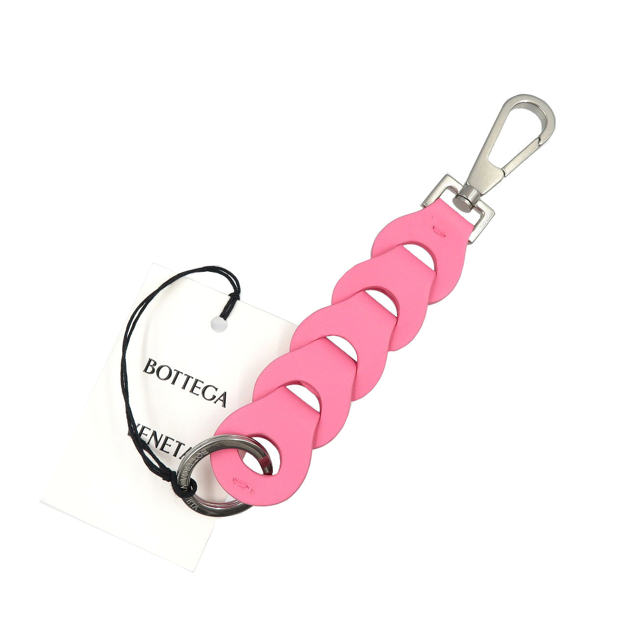 BOTTEGAVENETA key ring 577930 Calfskin, Metal Rose Women