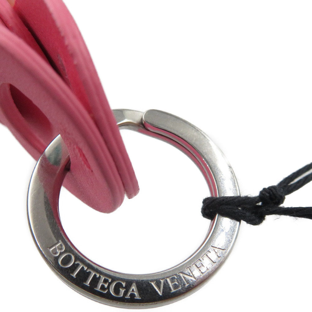 BOTTEGAVENETA key ring 577930 Calfskin, Metal Rose Women
