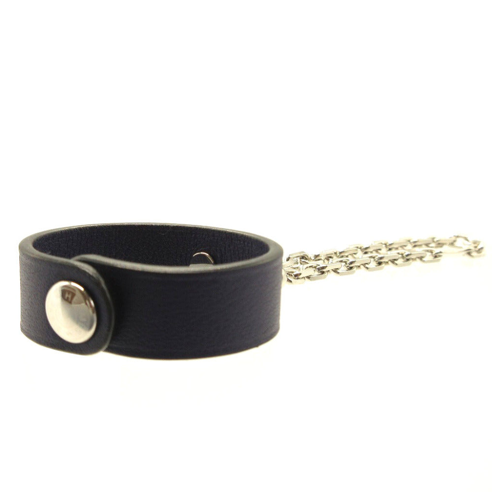 HERMES key ring leather Navy Glove holder unisex(Unisex)