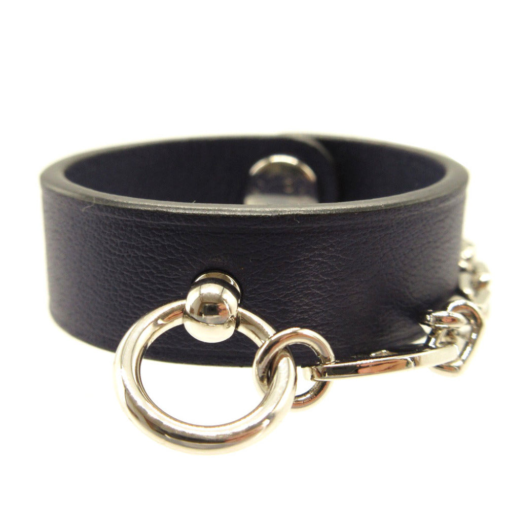 HERMES key ring leather Navy Glove holder unisex(Unisex)