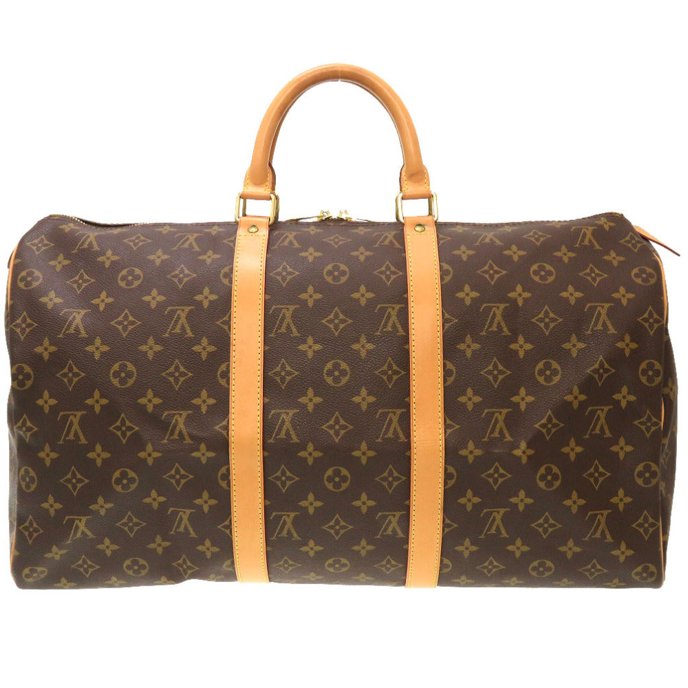 LOUIS VUITTON Boston Duffel bag M41426 Monogram canvas Brown Monogram Keepall 50 mens