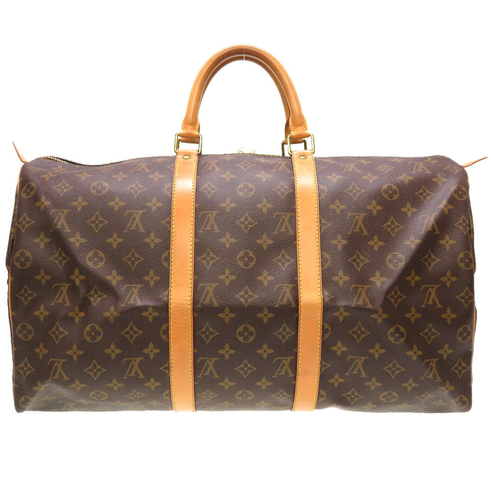 LOUIS VUITTON Boston Duffel bag M41426 Monogram canvas Brown Monogram Keepall 50 mens