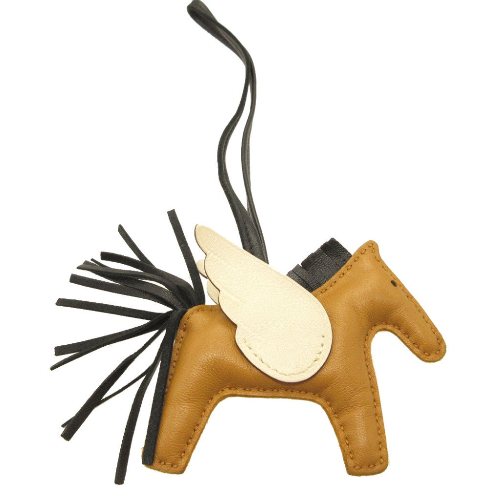 HERMES key ring leather Chai Rodeo Pegasus PM