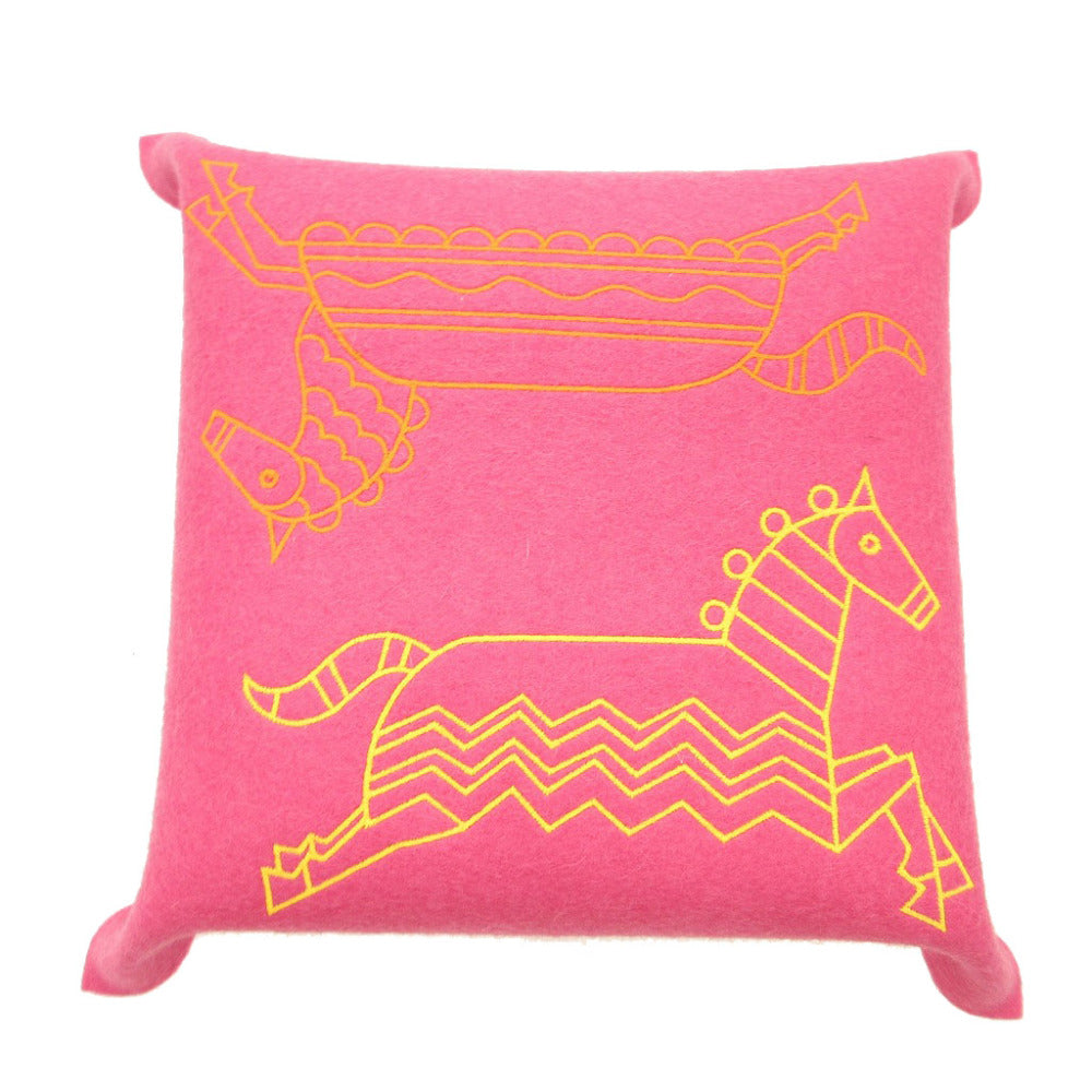 HERMES Other accessories felt Rose fuchsia tray Epope Vidoposh GM unisex(Unisex)