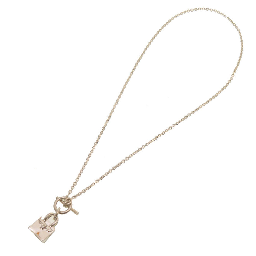 HERMES Necklace Silver925 Silver Birkin Motif Amulet Women