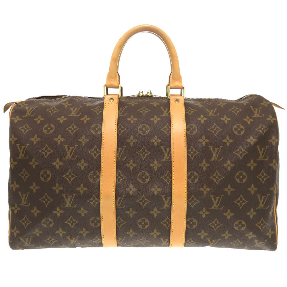 LOUIS VUITTON Boston Duffel bag M41428 Monogram canvas Brown Monogram Keepall 45 mens