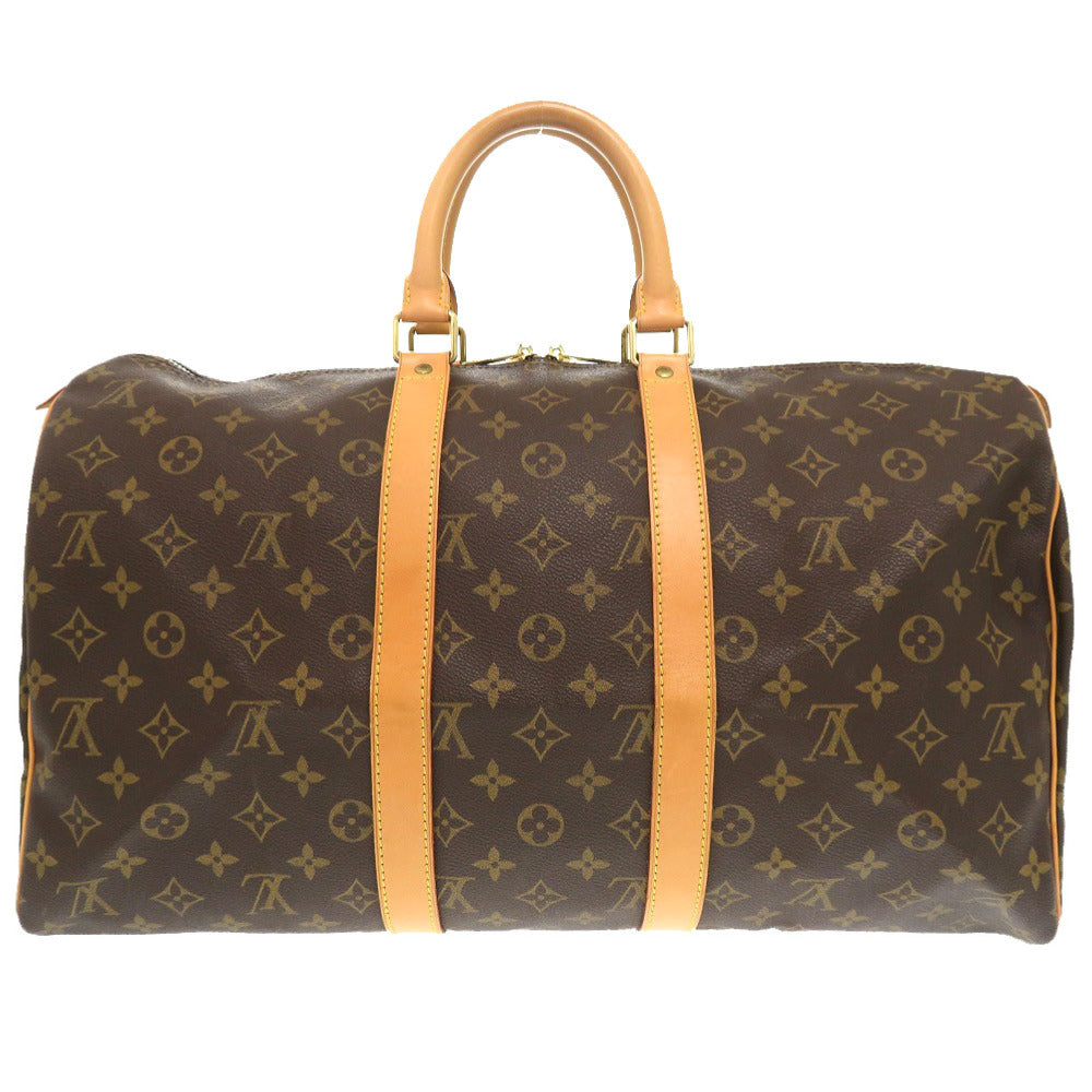 LOUIS VUITTON Boston Duffel bag M41428 Monogram canvas Brown Monogram Keepall 45 mens