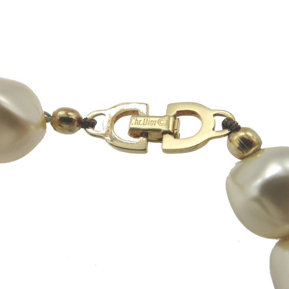 Christian Dior Necklace metal white vintage Women