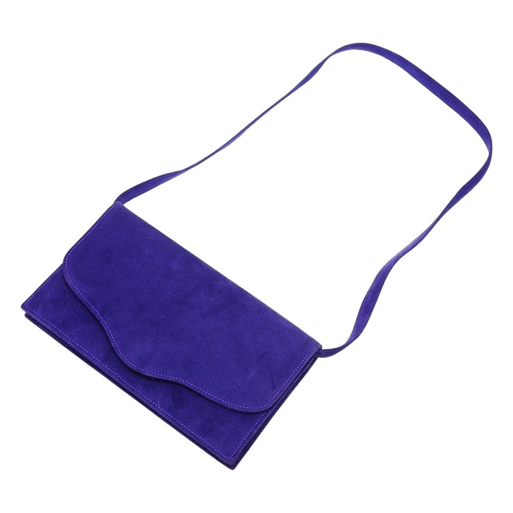 HERMES Shoulder Bag Doblis purple vintage Shoulder Clutch Bag