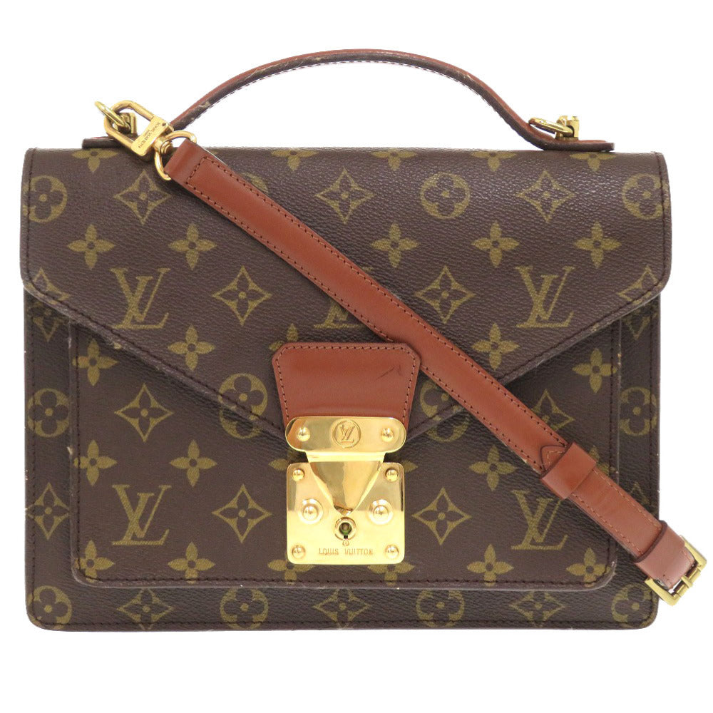 LOUIS VUITTON Handbag M51185 Monogram canvas Brown Monogram Monceau mens(Unisex)