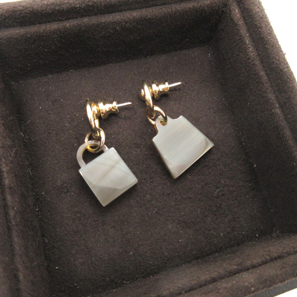 HERMES Pierce Buffalo Horn, Metal Brown Kelly cadena Amulet Marokinier Women