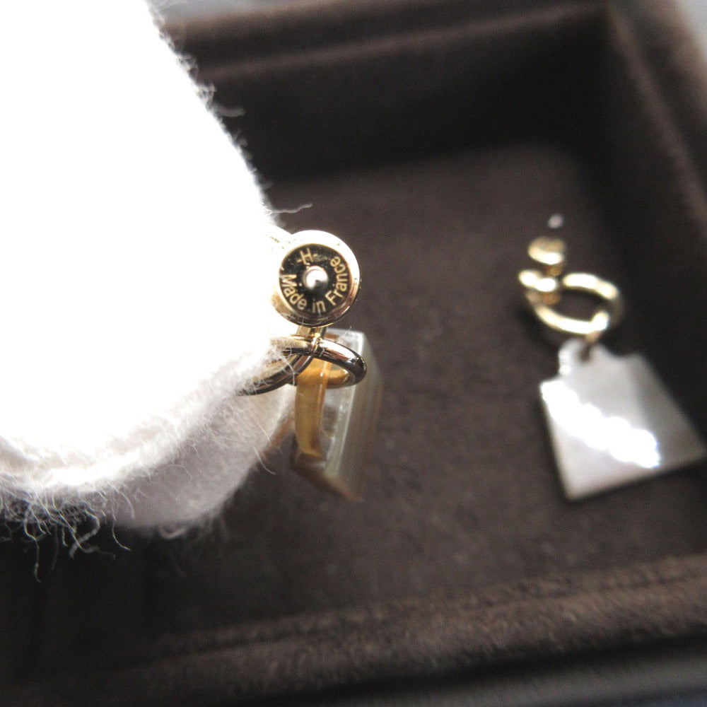 HERMES Pierce Buffalo Horn, Metal Brown Kelly cadena Amulet Marokinier Women