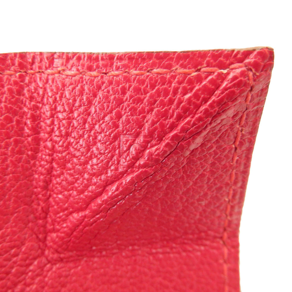 HERMES Coin case Shave Red Le Caranhuit LE48 Women