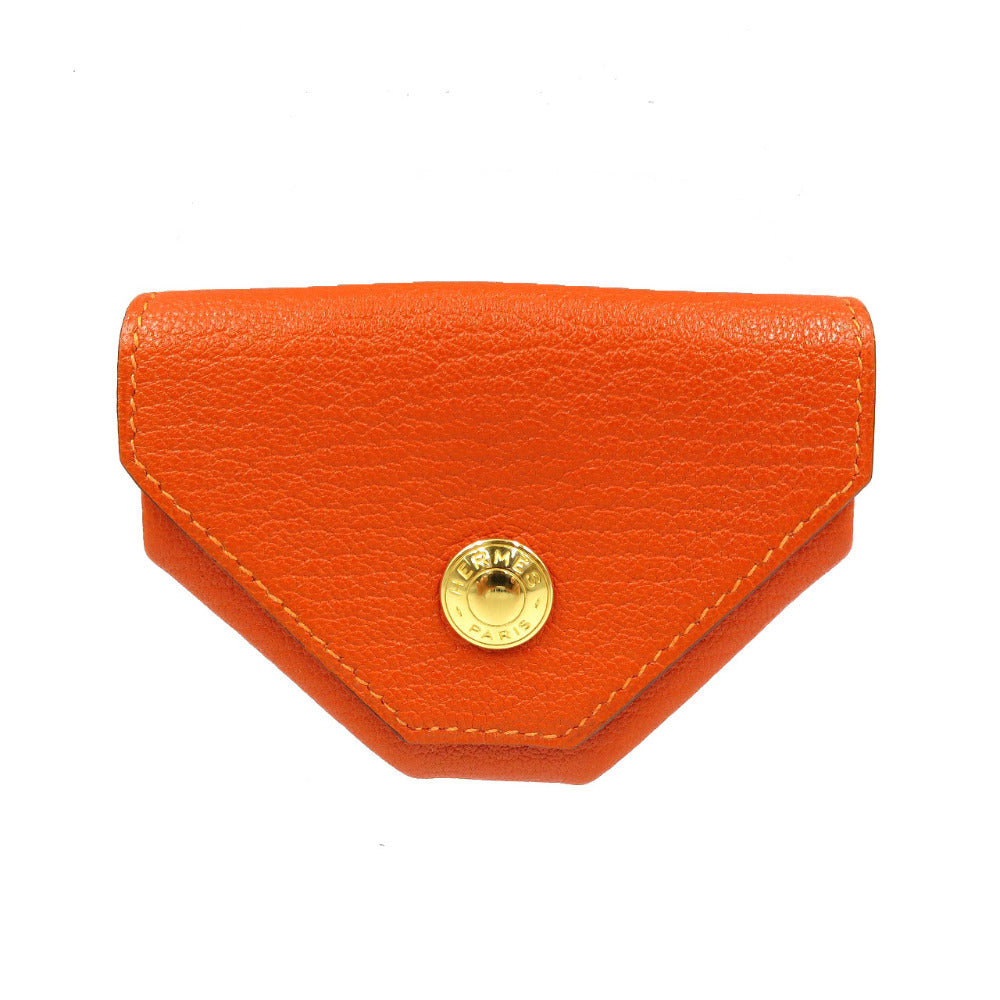 HERMES Coin case Shave Red Le Caranhuit LE48 Women