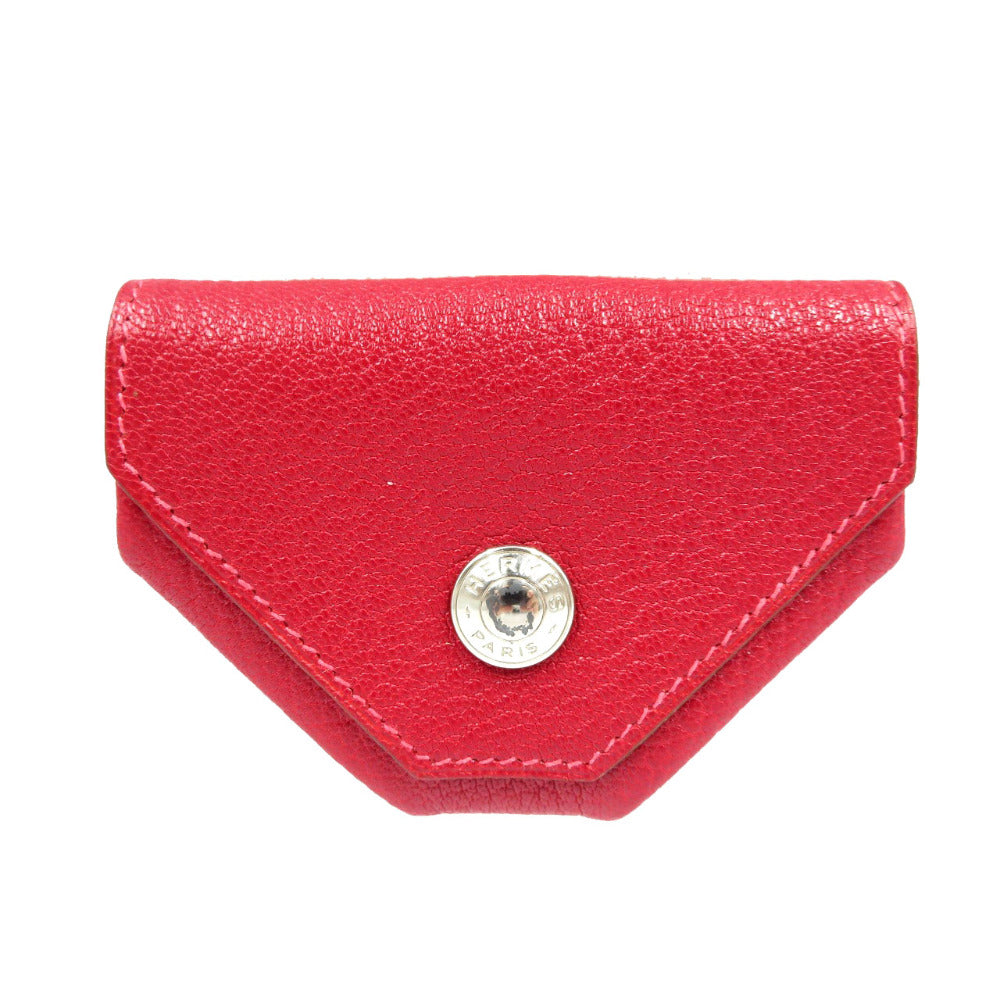 HERMES Coin case Shave Red Le Caranhuit LE48 Women