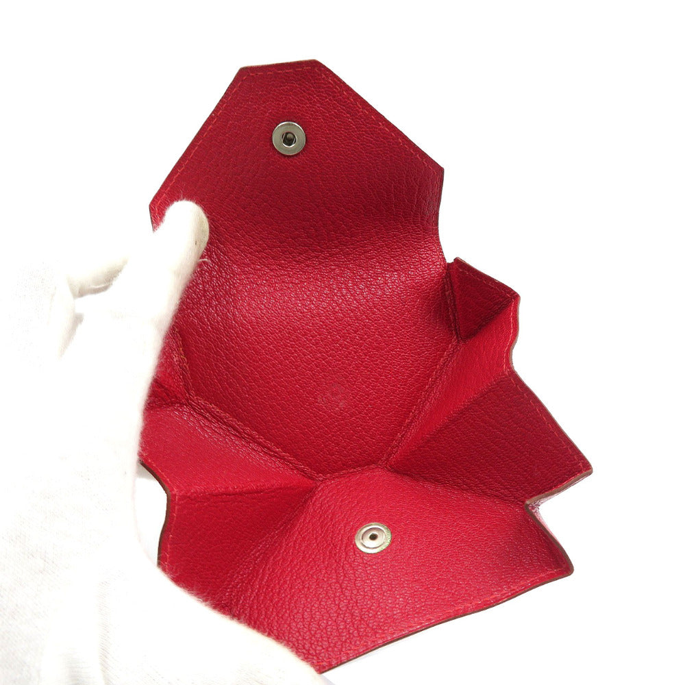 HERMES Coin case Shave Red Le Caranhuit LE48 Women