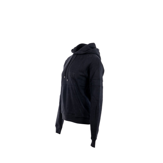 Saint laurent size letter hoodie cotton black