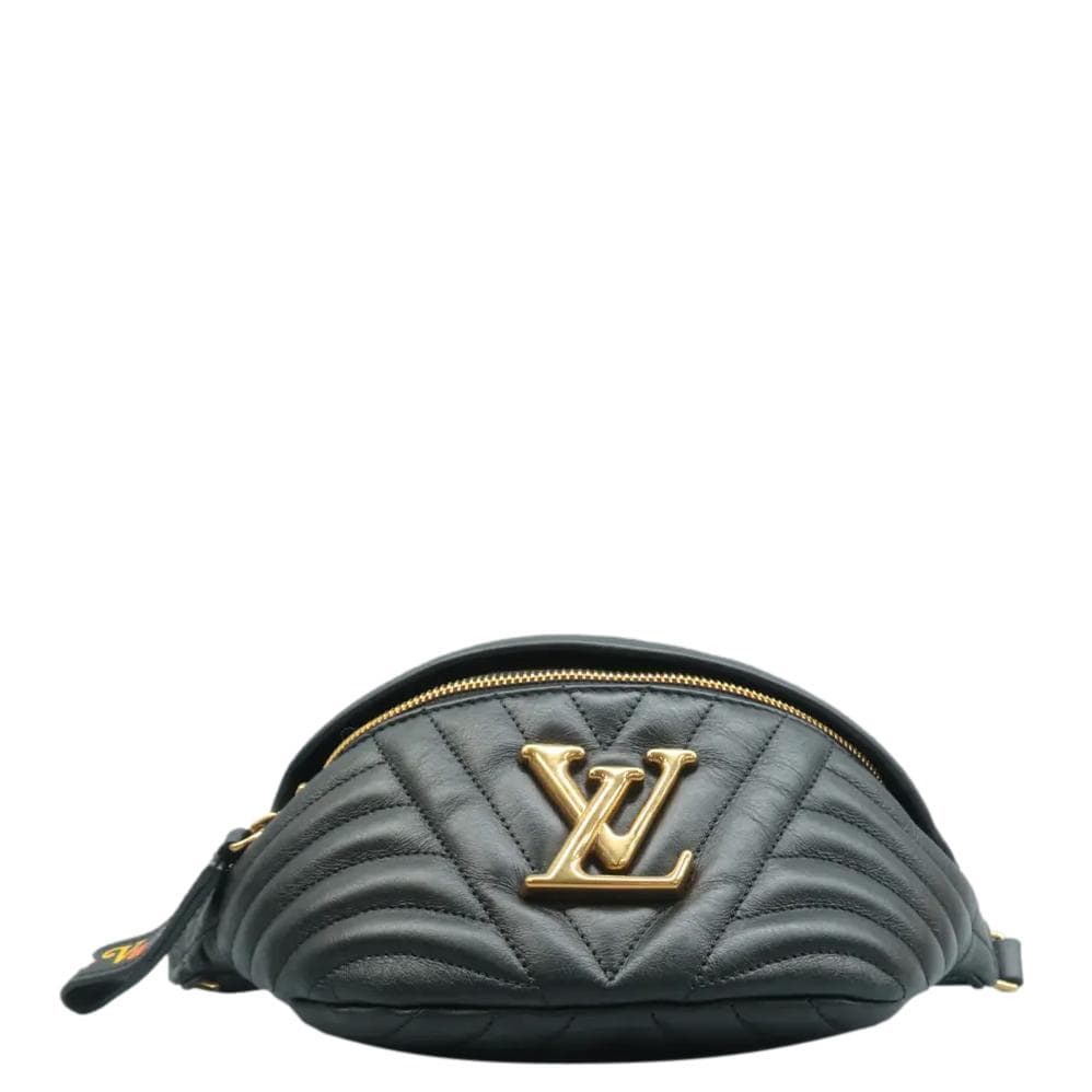 LOUIS VUITTON New Wave Quilted Leather Bumbag Black