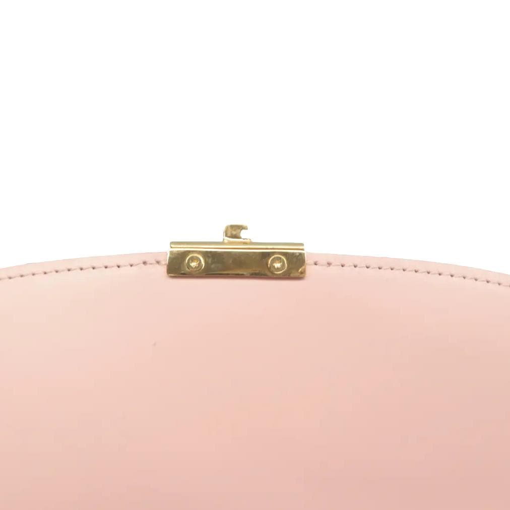 LOUIS VUITTON Croisette Damier Ebene Crossbody Rose Ballerine
