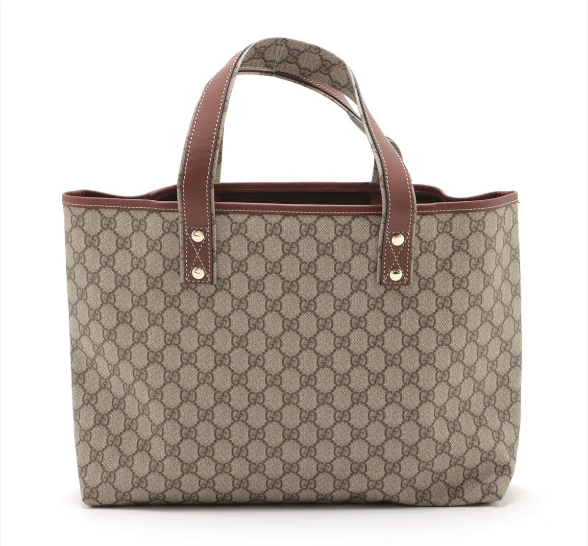Gucci GG Plus Monogram Medium Signature Web Loop Tote Brown