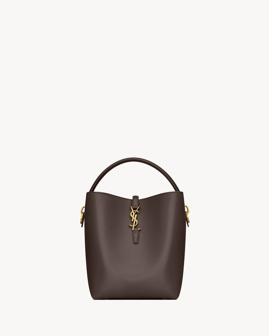 Luxury Saint Laurent Trending 2025 Women's Le 37 Bucket Bag in Sweetchoco | 7428282R20W