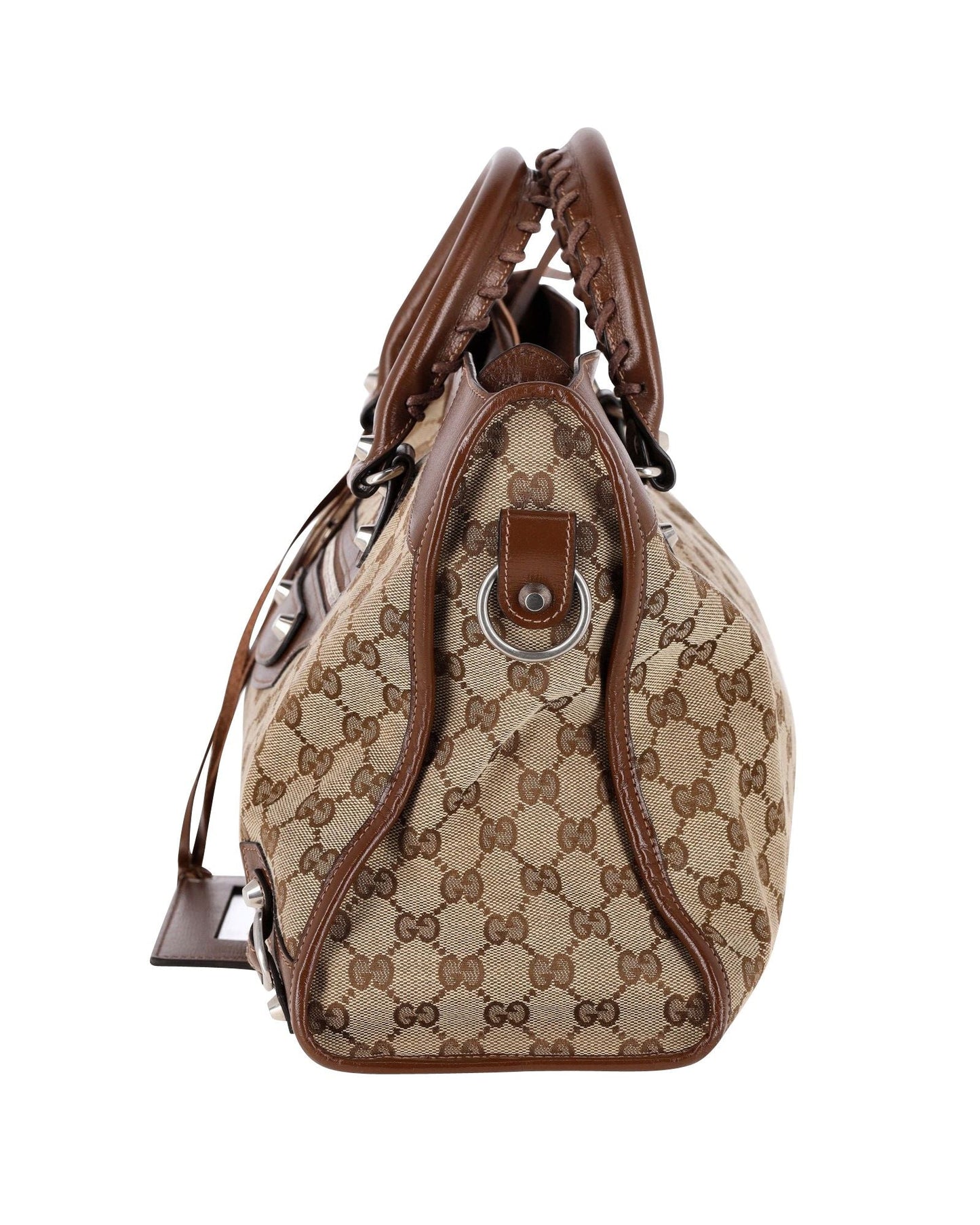 Gucci X Luxury Balenciaga Trending 2025 The Hacker Project GG Canvas Neo Classic Bag Medium in Brown Canvas and Leather