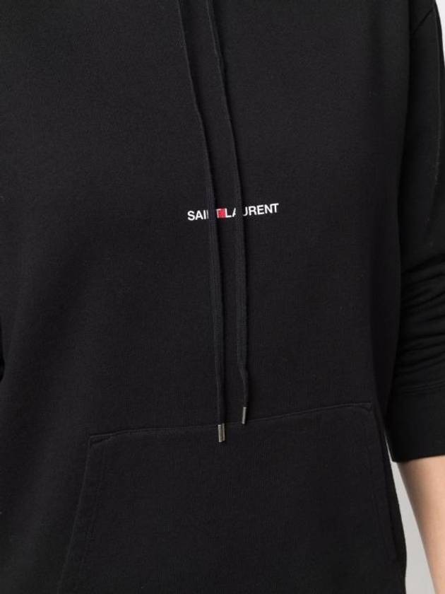 Luxury Saint Laurent Trending 2025 Signature Logo Hooded Top Black