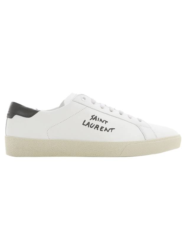 Luxury Saint Laurent Trending 2025 Court Classic SL06 Black Tab Low Top Sneakers White