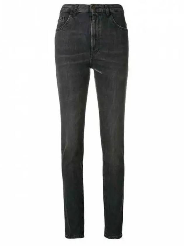 Luxury Saint Laurent Trending 2025 High Waist Skinny Jeans Black