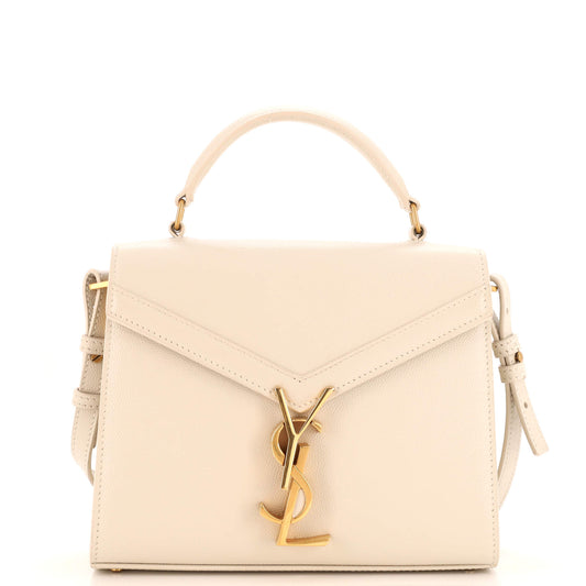 Luxury Saint Laurent Trending 2025 Cassandra Top Handle Bag Leather Mini
