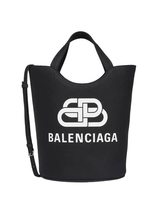 Luxury Balenciaga Trending 2025 Wave Logo Medium Tote Bag Black