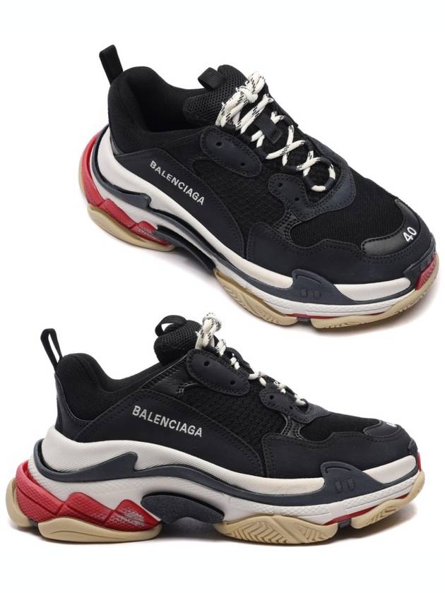 Luxury Balenciaga Trending 2025 Triple S Low Top Sneakers Black