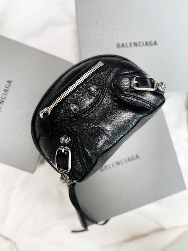 Luxury Balenciaga Trending 2025 Le Cagole Small Cosmetic Pouch Bag Black