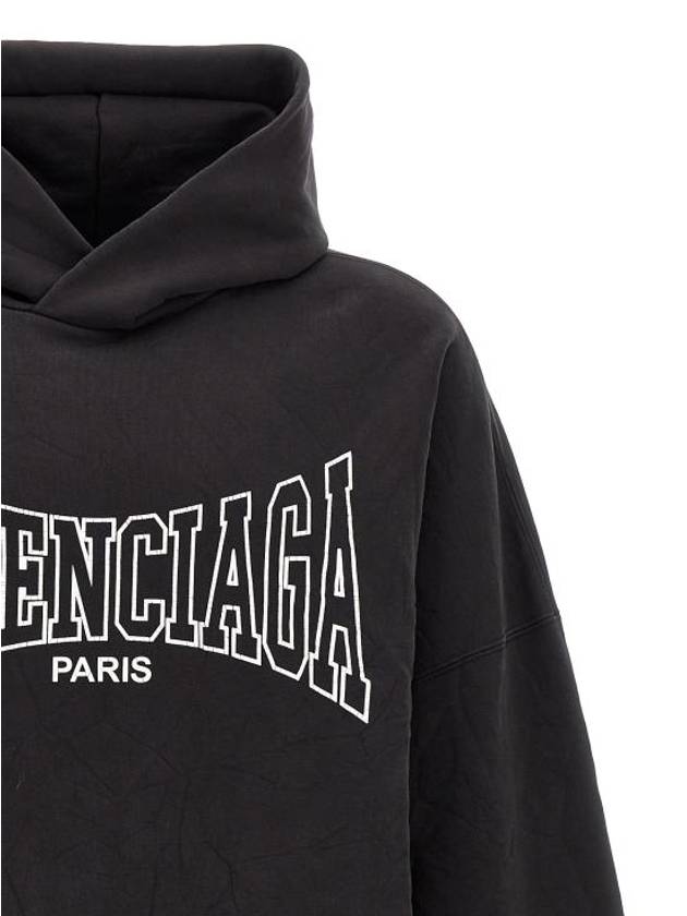 Luxury Balenciaga Trending 2025 Paris Logo Print Hoodie Black