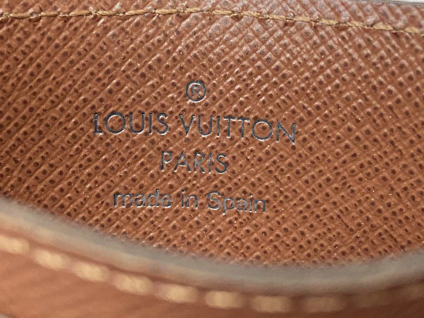 LOUIS VUITTON Monogram Canvas Card Holder Brown