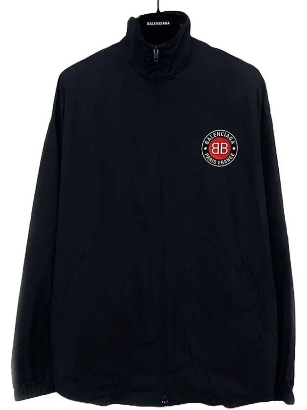 Luxury Balenciaga Trending 2025 High Neck Logo Zip-up Jacket Black