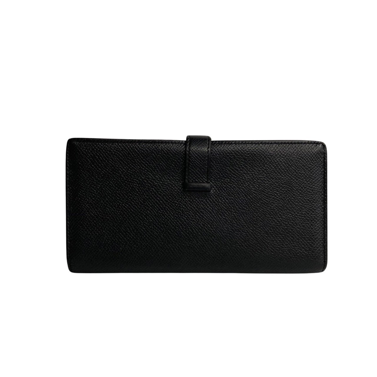 HERMES Long Wallet Purse Epsom black Beansufla Women(Unisex)