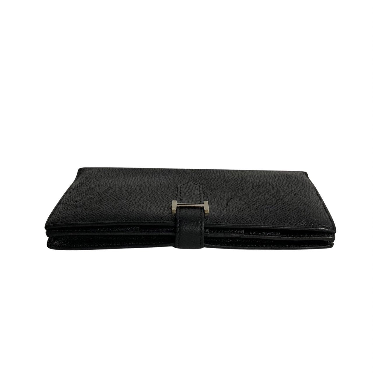 HERMES Long Wallet Purse Epsom black Beansufla Women(Unisex)