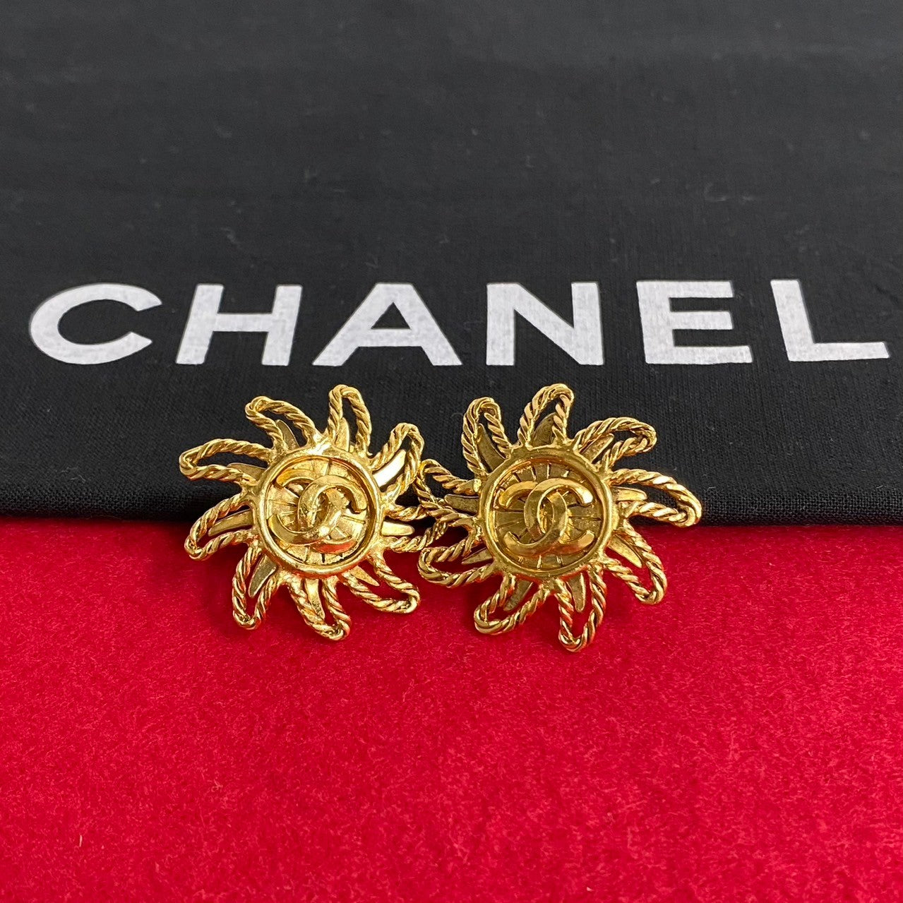 CHANEL Earring Gold Plated gold Women