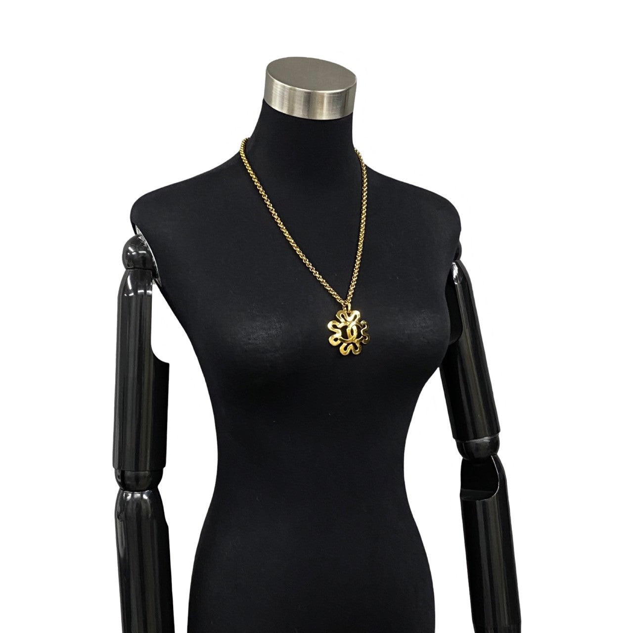 CHANEL Necklace Gold Plated gold Women
