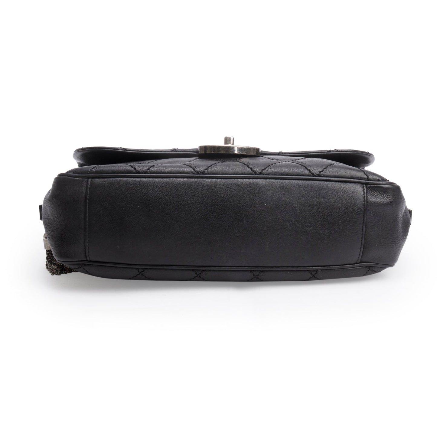 Chanel Black Quilted Calfskin Leather Paris-Edinburgh Coco Sporran Flap Bag