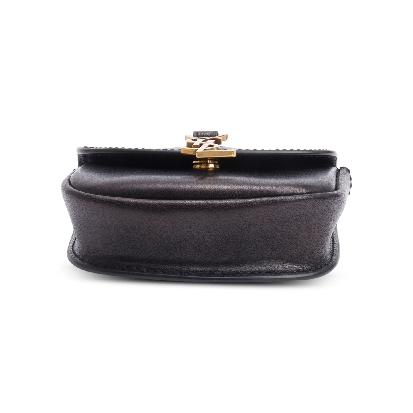 Saint Laurent 2020 Black Calfskin Leather Kaia Belt Bag