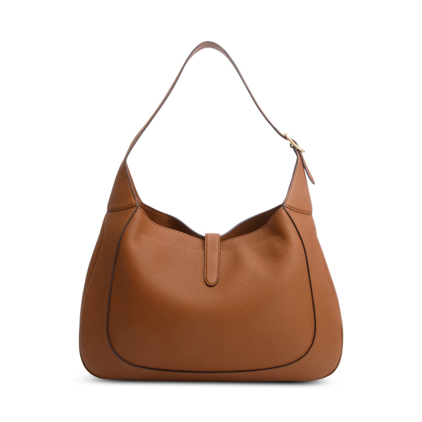 Gucci Brown Calfskin Leather Large Jackie 1961 Hobo Bag