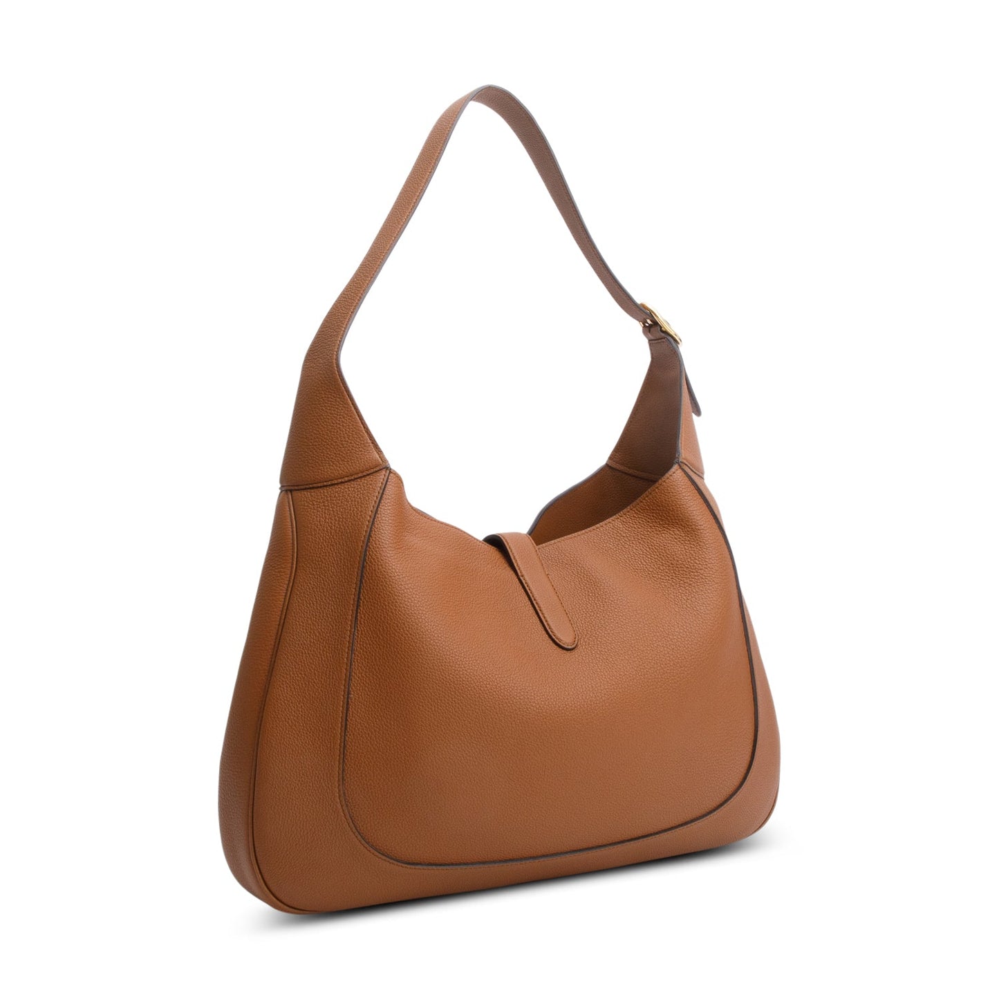 Gucci Brown Calfskin Leather Large Jackie 1961 Hobo Bag