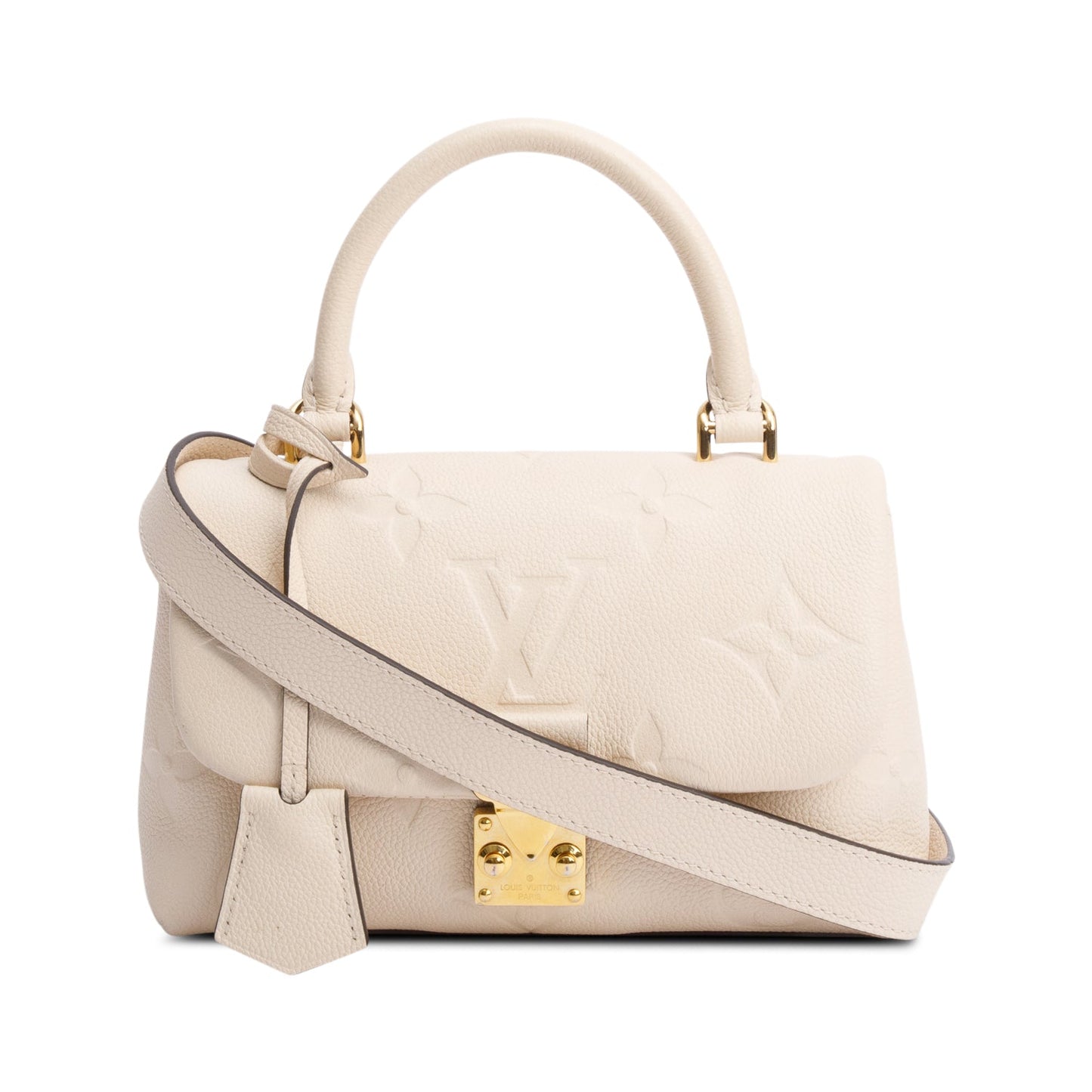 Louis Vuitton Creme Monogram Empreinte Leather Madeleine BB