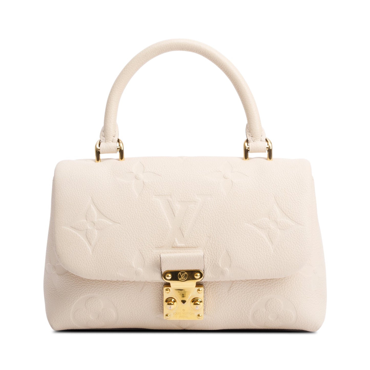 Louis Vuitton Creme Monogram Empreinte Leather Madeleine BB