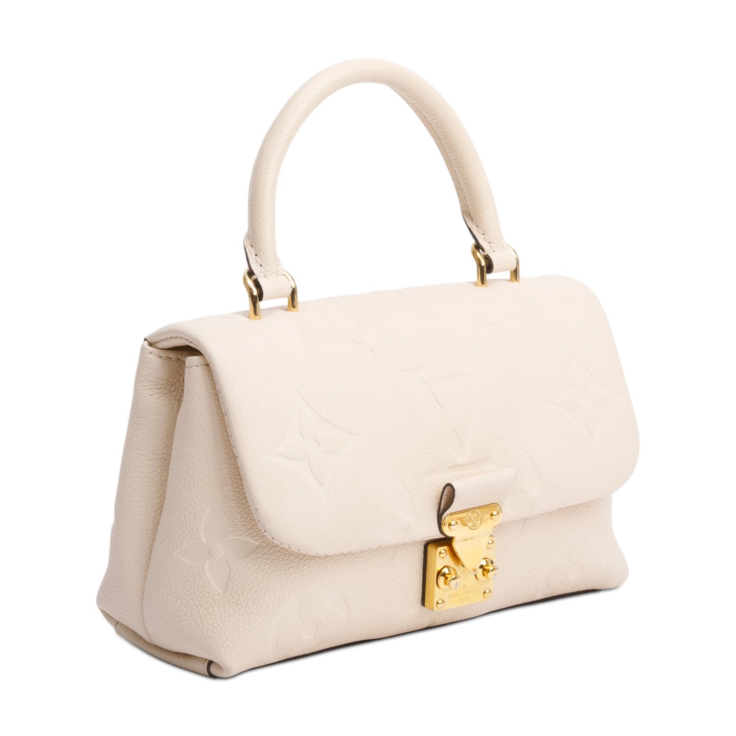 Louis Vuitton Creme Monogram Empreinte Leather Madeleine BB
